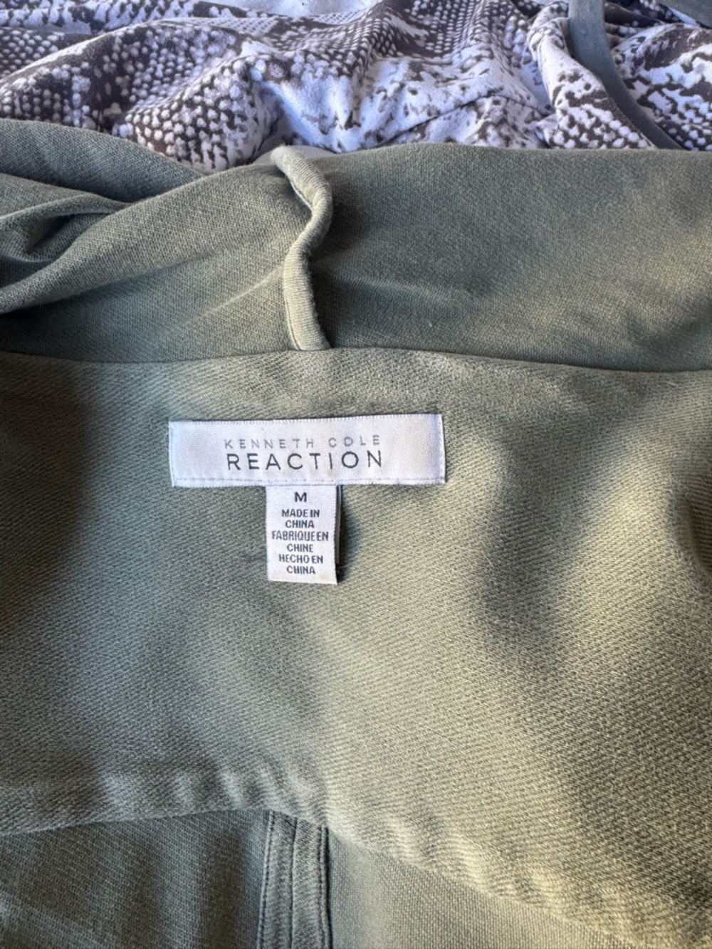 Kenneth Cole Reaction Olive Green Hooded Jacket - Picture 5 of 5
